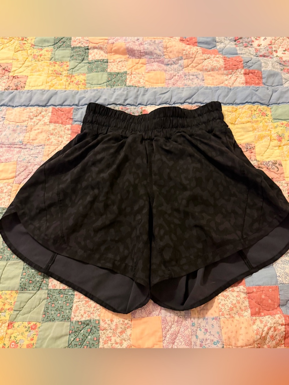 lululemon athletica Black Athletic Layered Running Shorts
